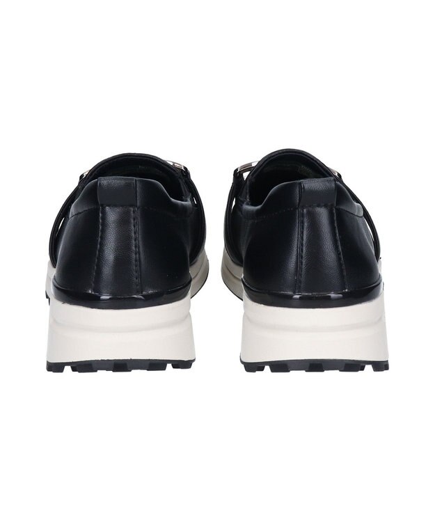 INTER-CHAUSSURES 【BUSSOLA】メタル飾りローファースニーカー ブラック