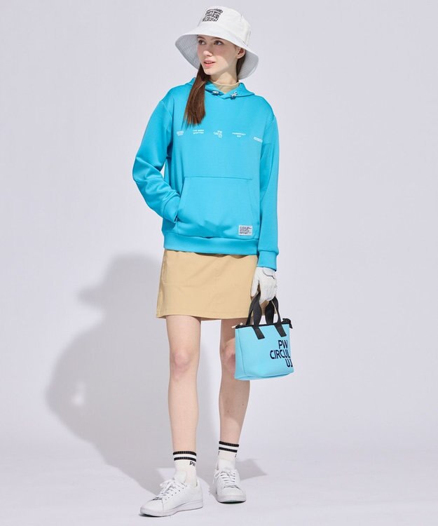 PW CIRCULUS 【虫よけ加工】【WOMEN】ラインソックス ショート丈  ゴルフウェア レディース ホワイト系