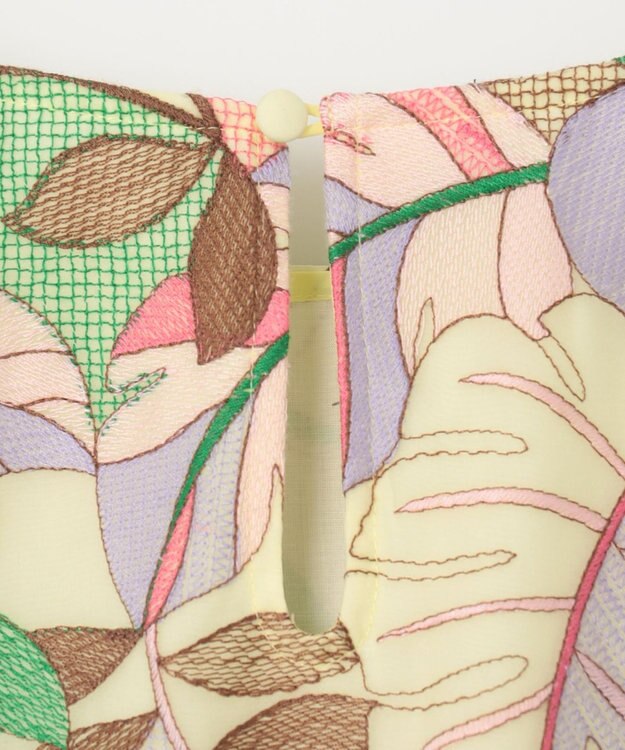 GRACE CONTINENTAL フルーツ刺繍トップ イエロー
