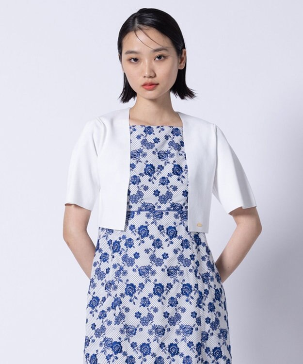 TOCCA 【洗える・接触冷感】CREAPE BOLERO ボレロ アイボリー系