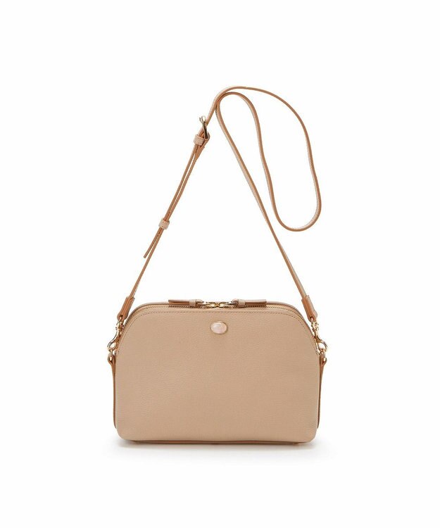 TOPKAPI 【TOPKAPI】ミニエンボスレザー ショルダーバッグ gemdrops ジェムドロップ ピンクベージュ