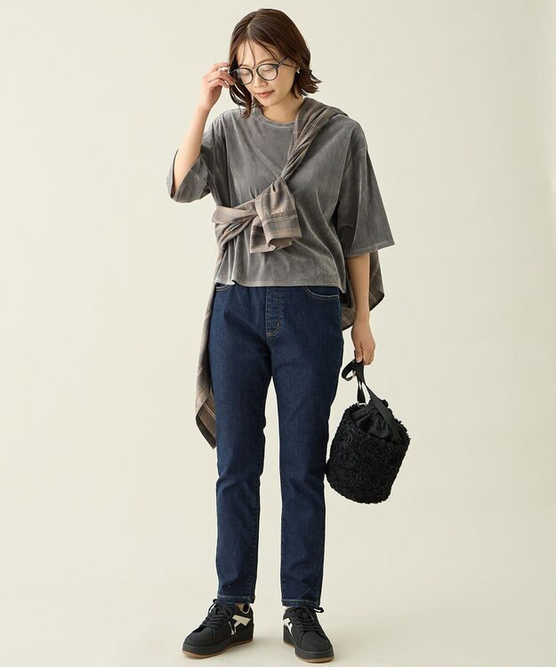 ANY チュールフロッキープルオーバー スレート