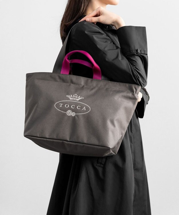 TOCCA 【撥水素材＆防水ファスナー】RAIN TOTEBAG トートバッグ ライトグレー系