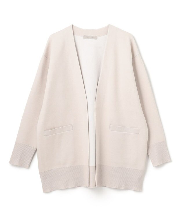 UNFILO スポンジニット カーディガン グレージュ