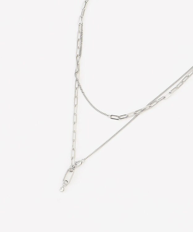 ANY マルチＷＡＹラリエットネックレス シルバー