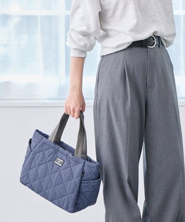 ROOTOTE 3673【仕切り+自立+撥水】LT.デリ.パルーティ.キルト-D 03：ブルー