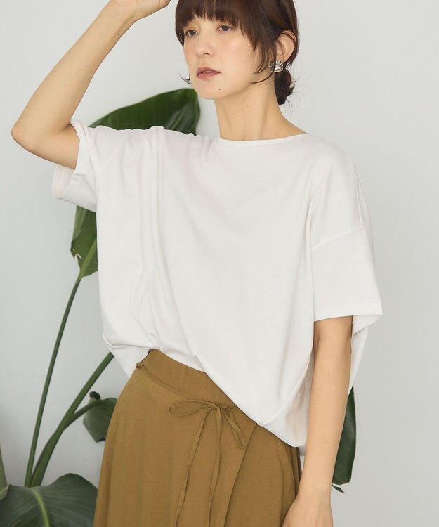 AMERICAN HOLIC 半袖コクーンカットプルオーバー Off White