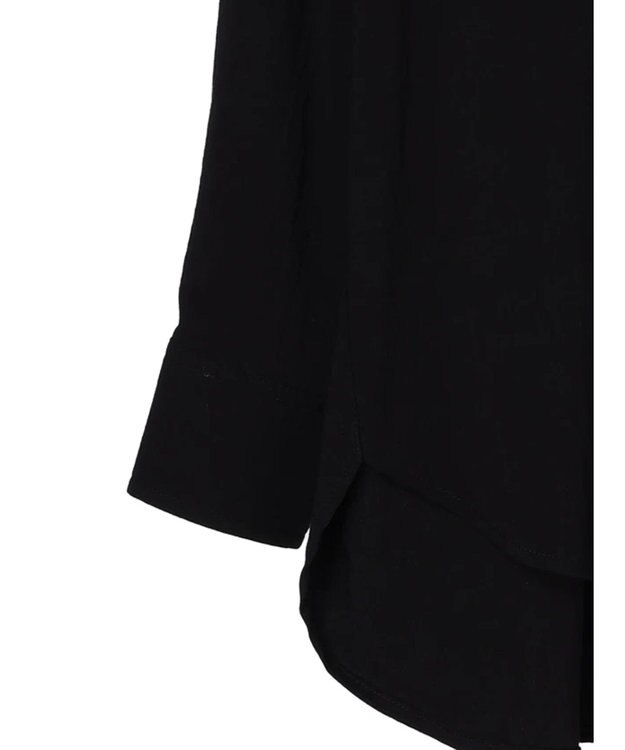 CRAFT STANDARD BOUTIQUE レーヨンデシンバンドカラーシャツ Black