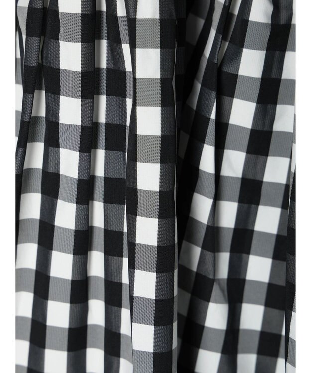 Green Parks コルセット風ミニワンピースⅡ Gingham Check