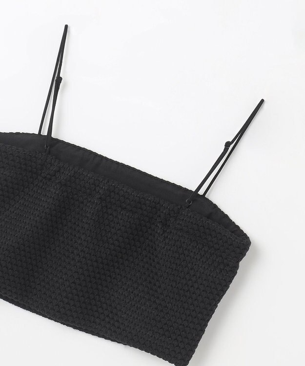 GRACE CONTINENTAL ニットライクレースビスチェ ブラック