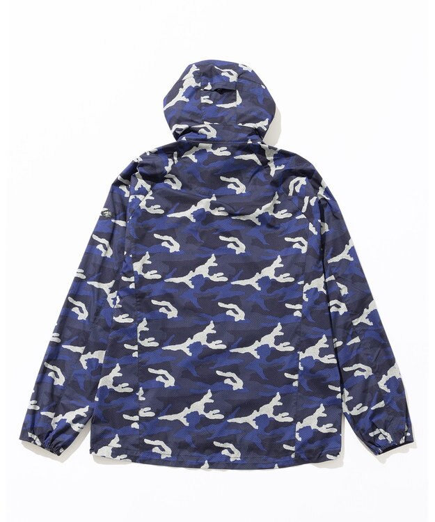 JOSEPH ABBOUD MOUNTAIN 【ストレッチ/軽量/撥水/ポケッタブル】エンボスカモフラージュ パーカー ネイビー系6