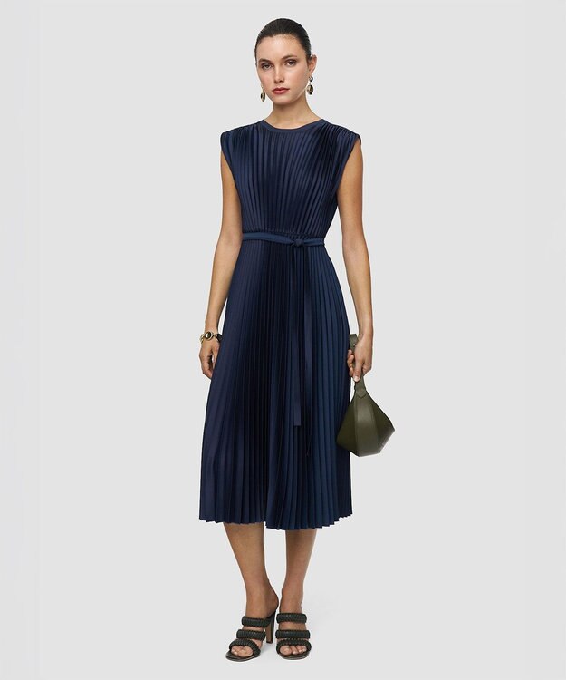 JOSEPH ニットウィーブプリッセドレス VOLTA Indigo