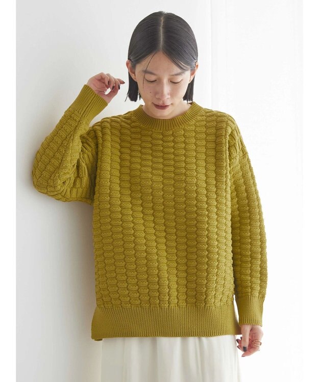 AMERICAN HOLIC エコカルットポコポコプルオーバー Mustard