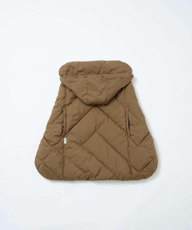 KWD 【簡易ギフト包装・日本製】BABY DOWN CAPE グリーンダウン ベビーダウンケープ ブラウン