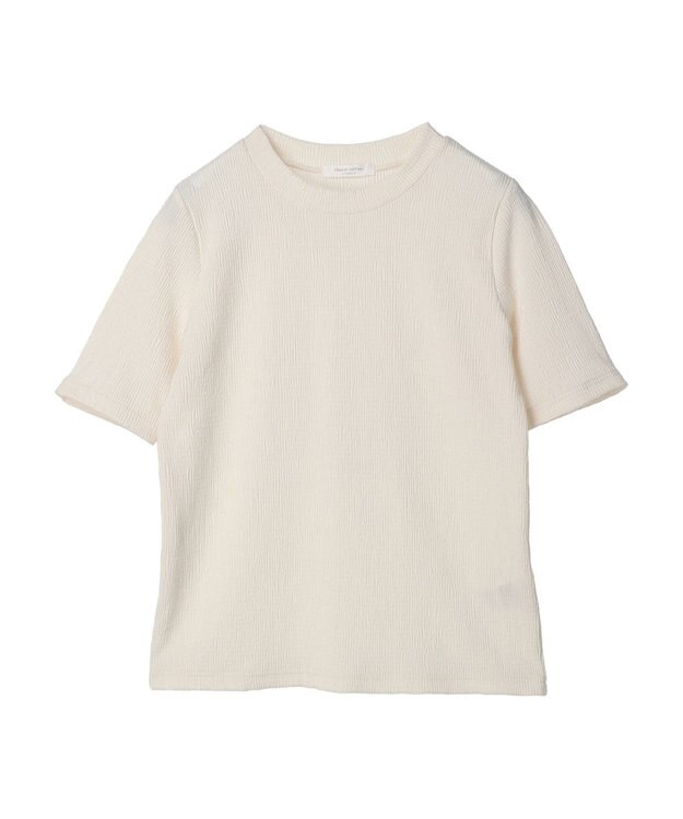 Green Parks BEST PRICE  ５分袖プリーツ加工プルオーバー Ecru