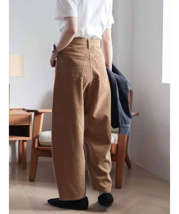 AMERICAN HOLIC コーデュロイコクーンパンツ Camel