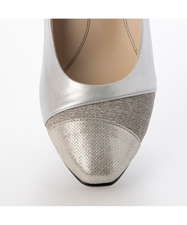 Riz raffinee <Riz raffinee>【３E】アシメトリーパンプス シルバー