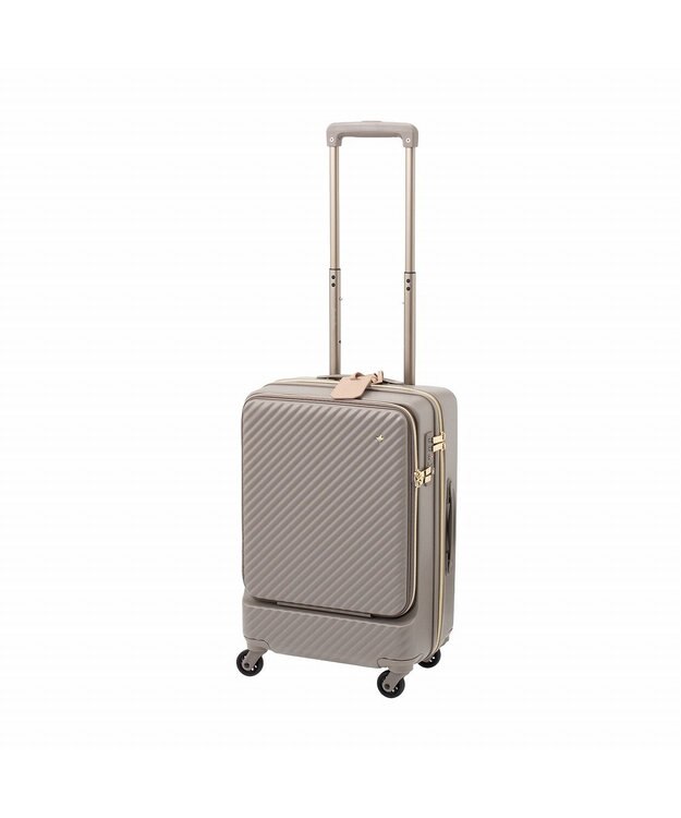 ACE BAGS & LUGGAGE Jewelna Rose HaNT ×Jewelna Rose コラボ スーツケース 機内持ち込み フロントオープン 34L 06820 ジュエルナローズ グレージュ