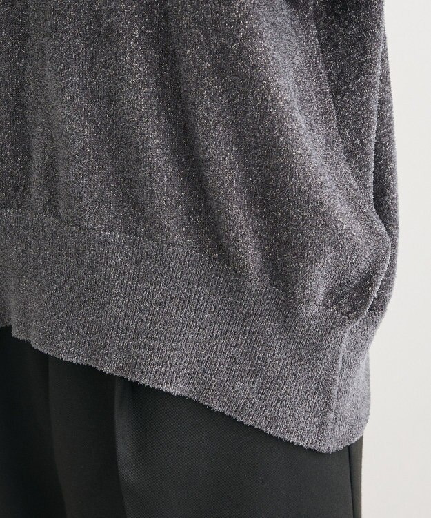 Green Parks 刺繍コードニットプルオーバー Gray