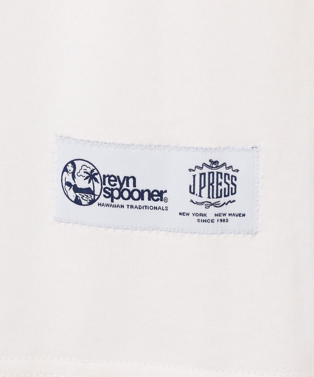 J.PRESS MEN Reyn spooner×J.PRESS リバースプリント ポケットTシャツ ホワイト系