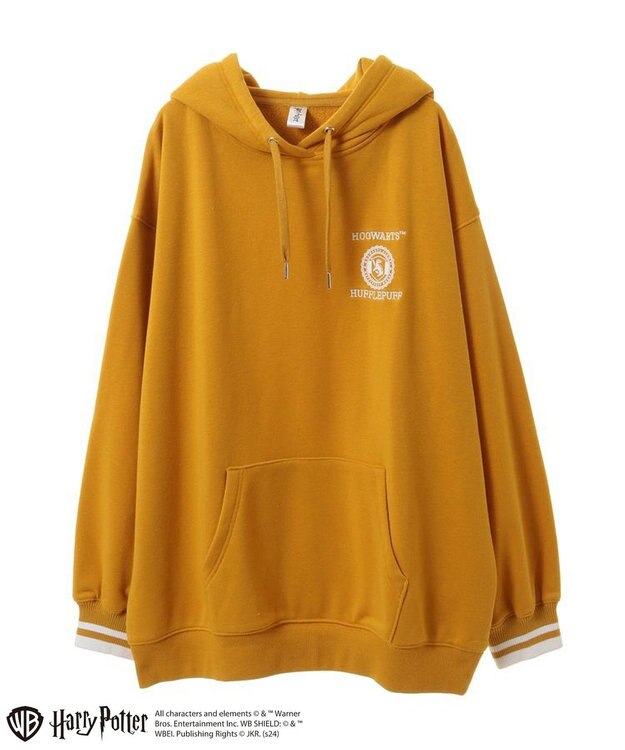 Green Parks ハリー・ポッター／袖口ライン裏毛フーディー Yellow