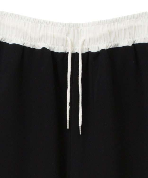 Green Parks ウエスト配色切替スウェットパンツ Black