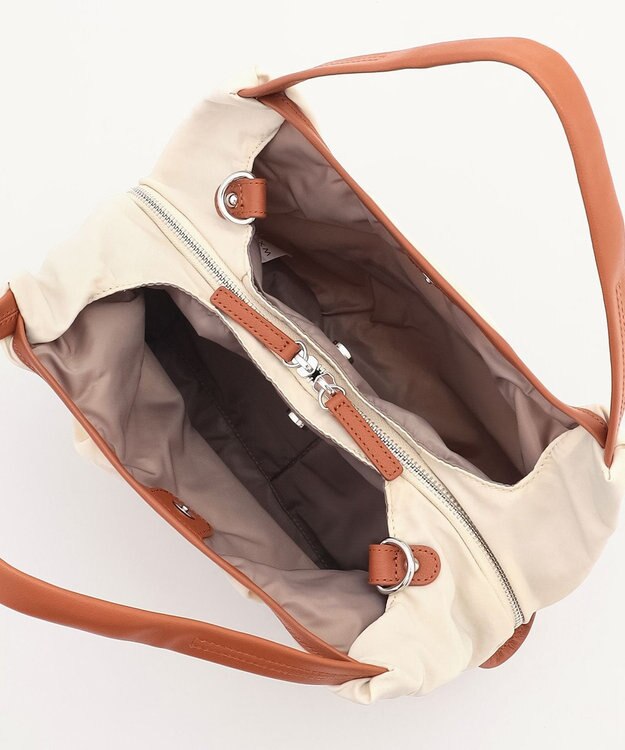 Y'SACCS シワナイロン2WAYトートバッグ SSサイズ アイボリー