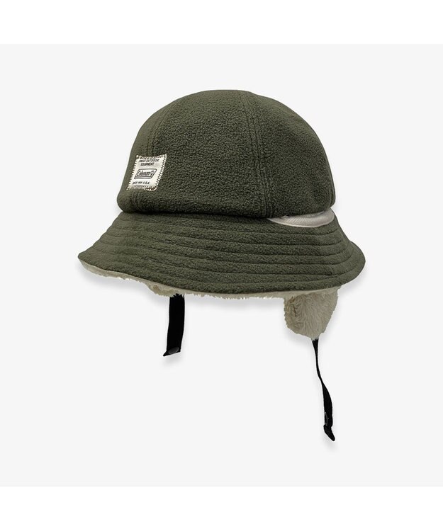 林八百吉商店 Coleman　キッズ　２way耳付きフリースメトロハット カーキ