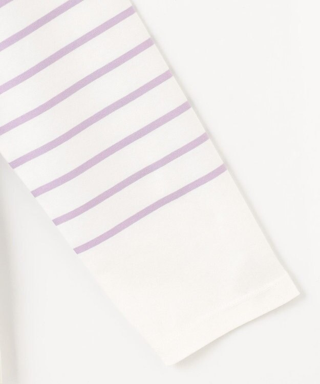 J.PRESS LADIES 【洗える】バスクボーダー カットソー ラベンダー系1