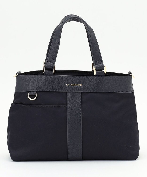 LA BAGAGERIE コンビ2WAYトートバッグ Sサイズ ネイビー