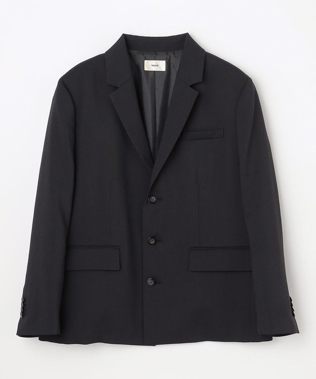 NAVE 【ReNAVE・洗える/UVカット】スパンポリエステル ジャケット ブラック系