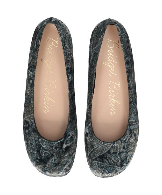 Bridget Birkin 【Bridget Birkin】オブリークバレエシューズ グレー雑材