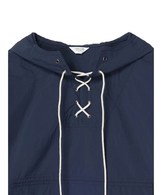 AMERICAN HOLIC ポケッタブル撥水加工アノラックパーカー Navy
