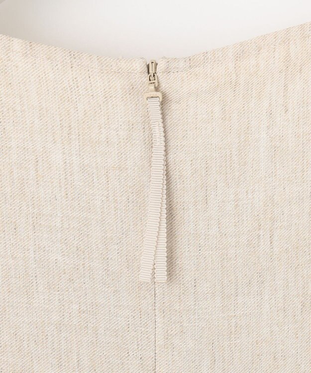 自由区 【カタログ掲載・接触冷感・UVカット・洗える】リネンミックスツィル ワンピース サンド