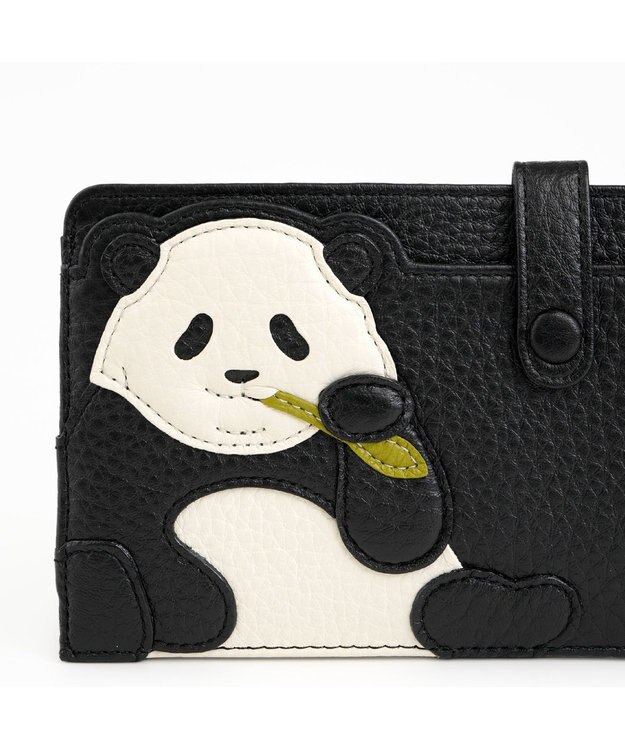 IBIZA アニマーダ　牛革　マルチケース（パンダ） 黒