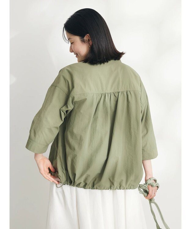 CRAFT STANDARD BOUTIQUE ＢＩＧポケットナイロンブラウス Khaki