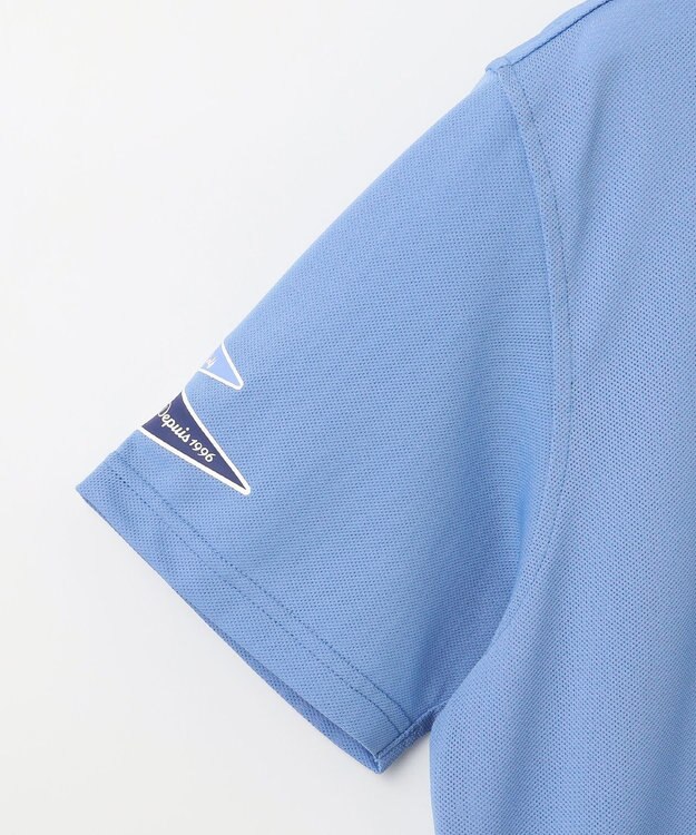 23区GOLF 【MEN】【吸水速乾・UVケア】ストレッチメッシュ ポロ サックスブルー系