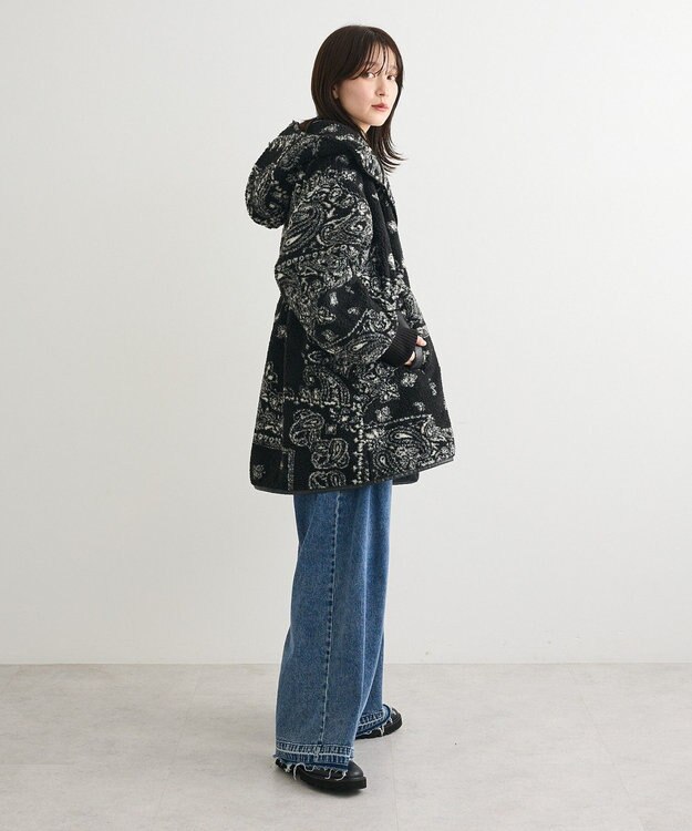 Green Parks ■ＥＳＣＡＲ　ペイズリーボアフードコート Black