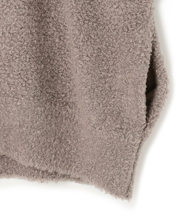 UNFILO プードルニット ZIPカーディガン モカ