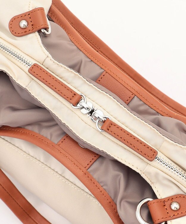 Y'SACCS シワナイロン2WAYトートバッグ SSサイズ アイボリー