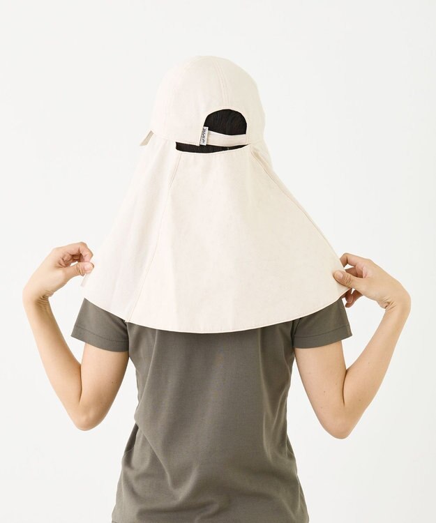 ATRENA 体感-10℃ コカゲル ロングケープキャップ ベージュ