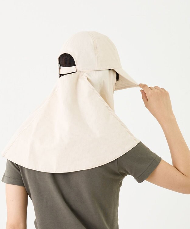 ATRENA 体感-10℃ コカゲル ロングケープキャップ ベージュ