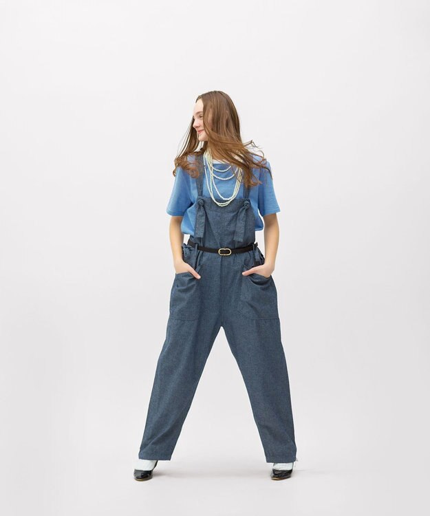 LENO DUNGAREES SALOPETTES / ダンガリーサロペット INDIGO