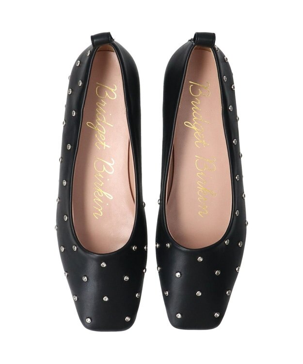 Bridget Birkin 【Bridget Birkin】ドットビジューフラットシューズ ブラック