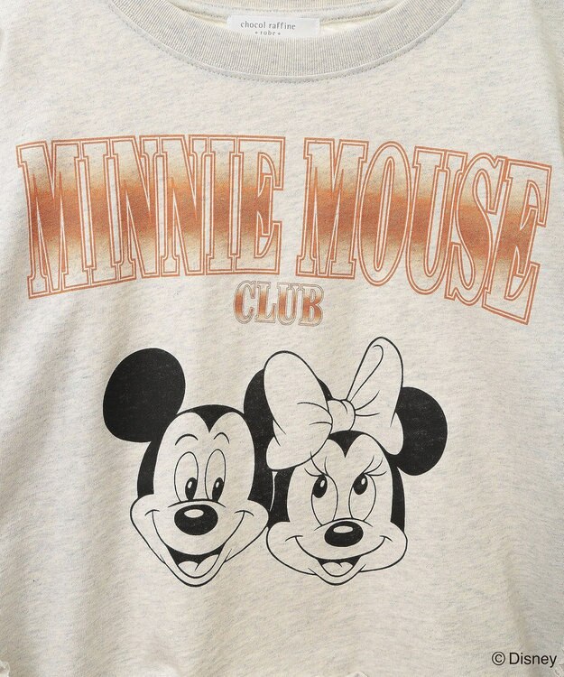 Green Parks ミッキー＆フレンズ／袖フリルショート丈ＴＥＥ Oatmeal