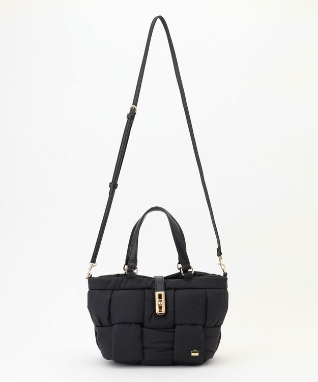 LA BAGAGERIE パデットブロック2WAYミニトート ブラック