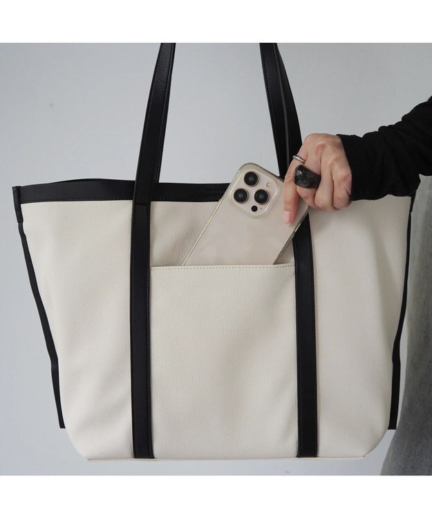 PELLE BORSA ラージトート Blancoat ブランコート 5850 アイボリー