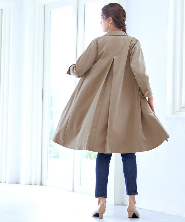 Tiaclasse 【洗える】ステンカラーコート ベージュ