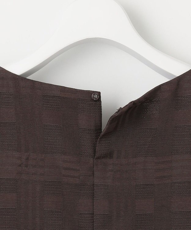 J.PRESS LADIES スラブカラミチェック カットソー ブラウン系