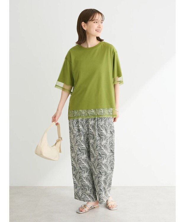 Green Parks BEST PRICE チュールレイヤードプルオーバー Green